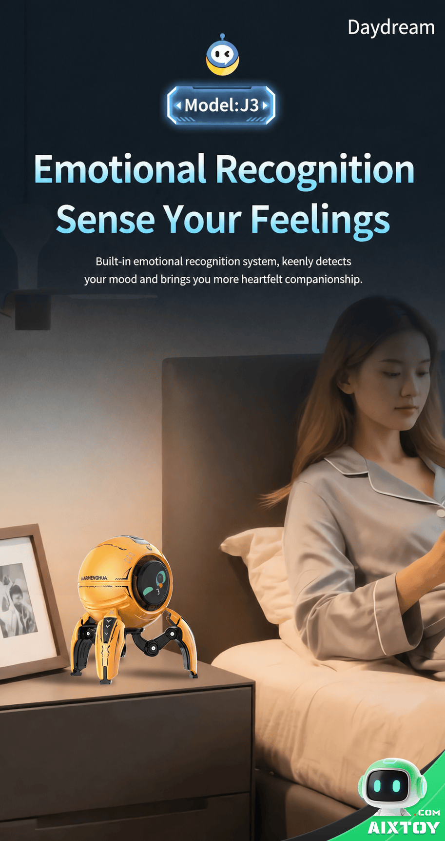 Xiaozhi AI Desktop Robot Alarm Clock Smart Wake-up Feature Xiaozhi AI Desktop Robot alarm clock feature - smart wake-up AIXTOY