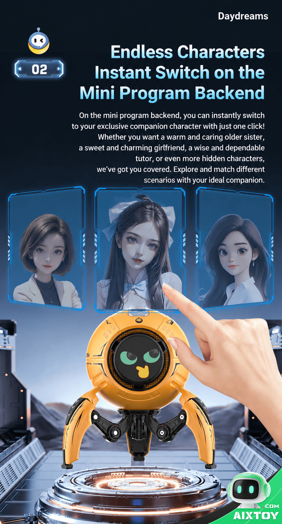 Xiaozhi AI Desktop Robot App Control Smartphone Integration Xiaozhi AI Desktop Robot app control smartphone integration AIXTOY