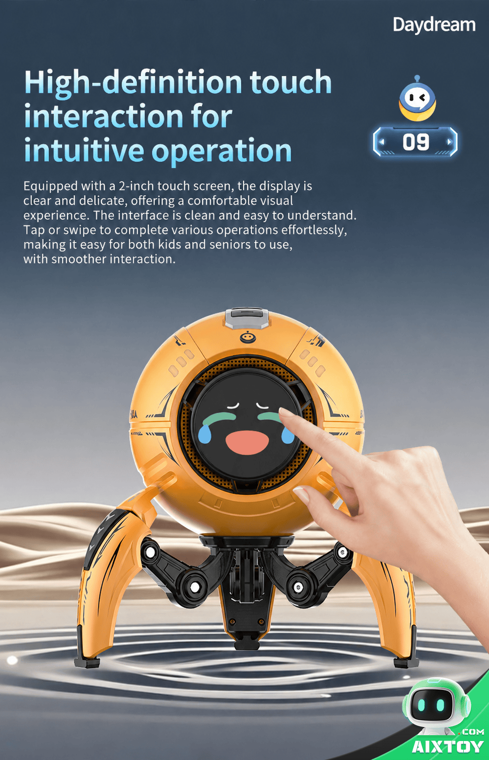 Xiaozhi AI Desktop Robot Color Options - Cyber Yellow and Titanium Gray Xiaozhi AI Desktop Robot color options cyber yellow titanium gray AIXTOY