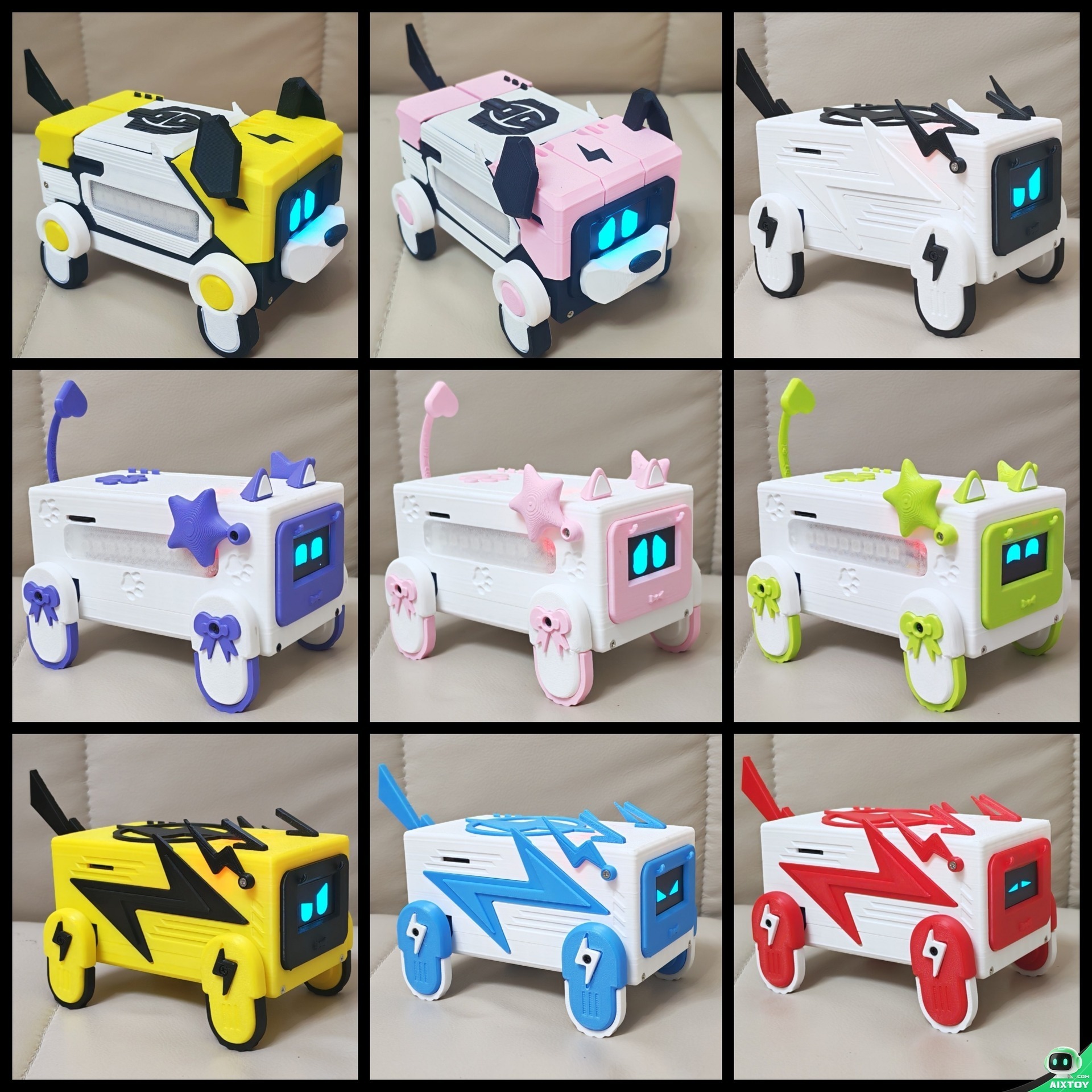 XiaoZhi AI Desktop Robot Dog - colors