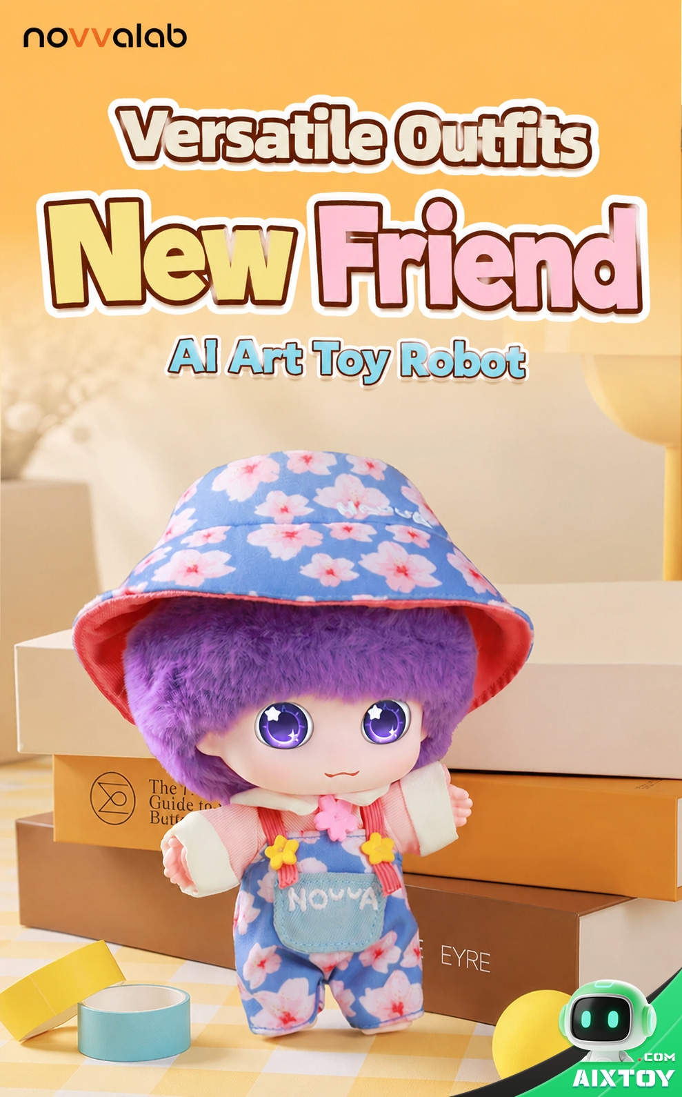 Xingzai AI Plush Companion Robot - Designer Plush Robot with Changeable Outfits Xingzai AI Plush Companion Robot - Designer Plush Robot with Changeable Outfits - feature detail
