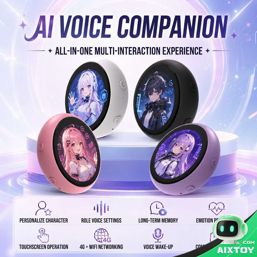 Xinyu Smart Interactive AI Pendant - Touchscreen Robot Pet with Custom Avatar Xinyu Smart Interactive AI Pendant - Touchscreen Robot Pet with Custom Avatar - feature detail