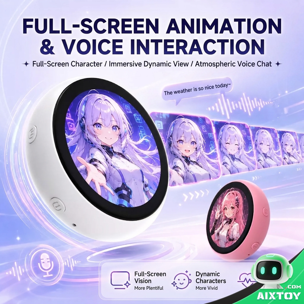 Xinyu Smart Interactive AI Pendant - Touchscreen Robot Pet with Custom Avatar Xinyu Smart Interactive AI Pendant - Touchscreen Robot Pet with Custom Avatar - feature detail