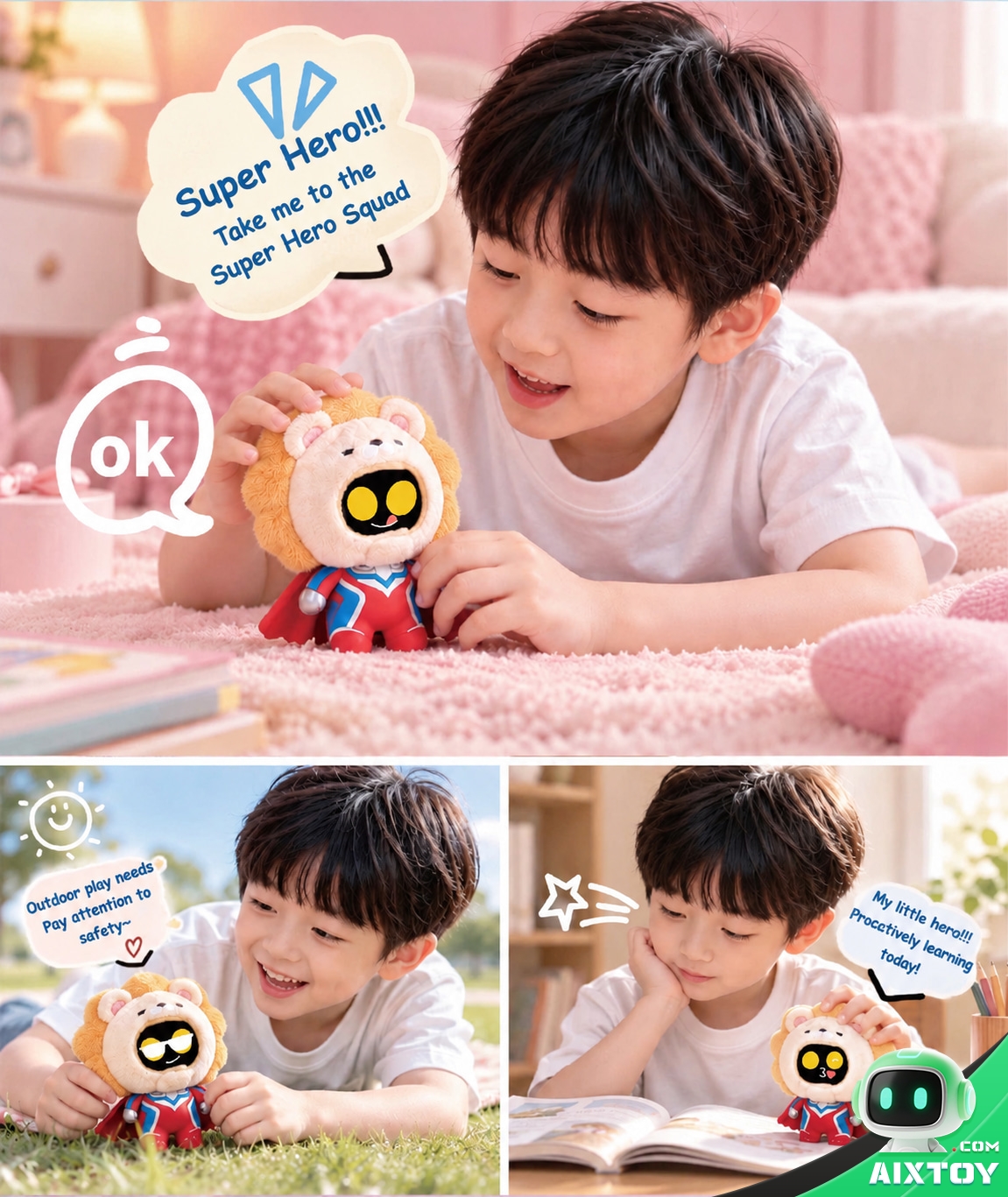 YOYO AI Companion Robot - 4G Portable Talking Robot with Plush Pals and Outfits YOYO AI Companion Robot - 4G Portable Talking Robot with Plush Pals and Outfits - feature detail