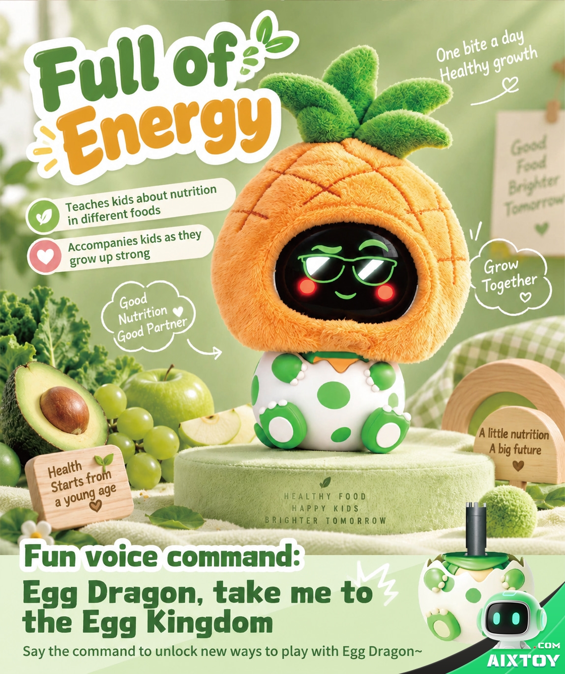 YOYO AI Companion Robot - 4G Portable Talking Robot with Plush Pals and Outfits YOYO AI Companion Robot - 4G Portable Talking Robot with Plush Pals and Outfits - feature detail