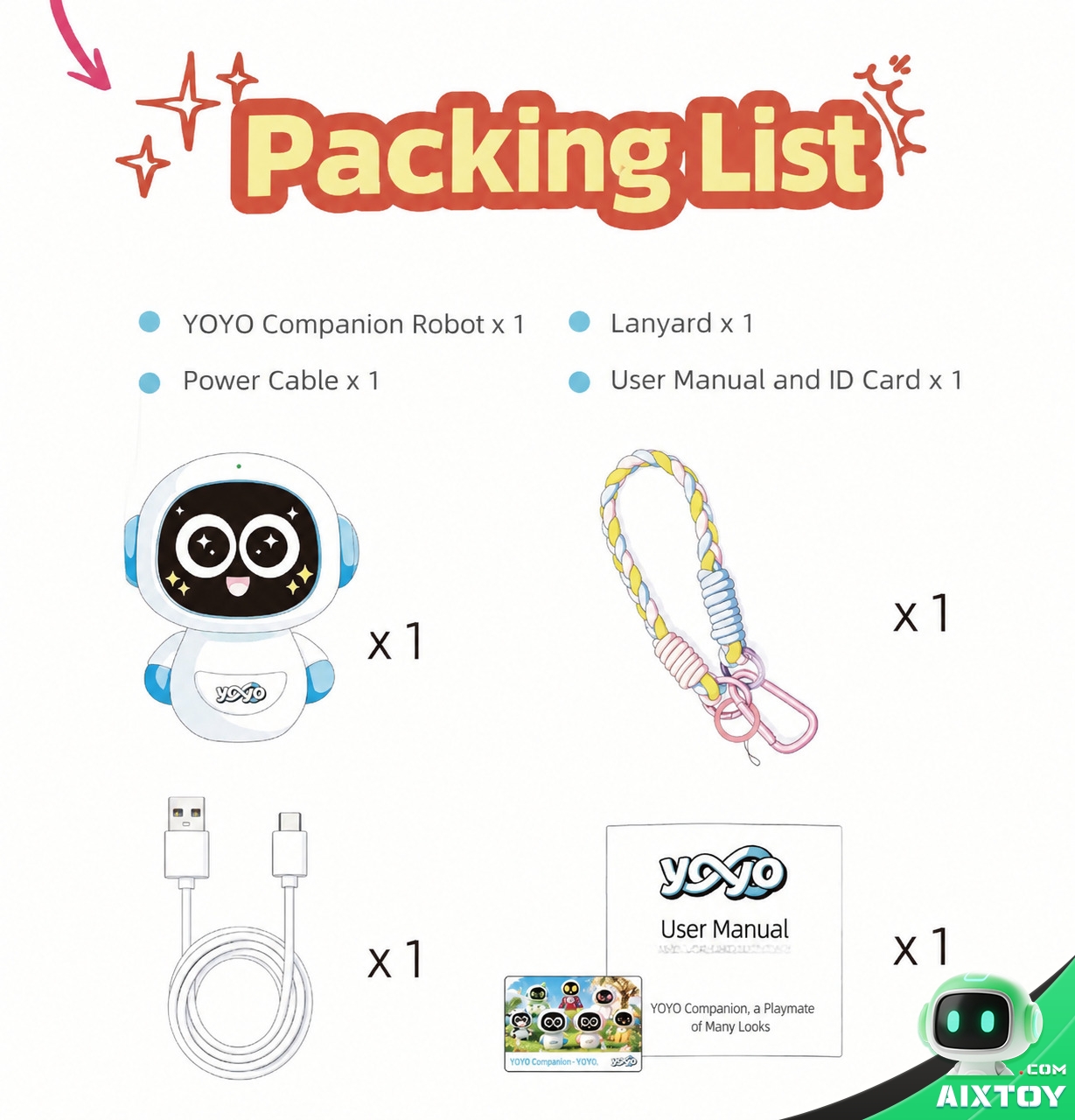 YOYO AI Companion Robot - 4G Portable Talking Robot with Plush Pals and Outfits YOYO AI Companion Robot - 4G Portable Talking Robot with Plush Pals and Outfits - feature detail