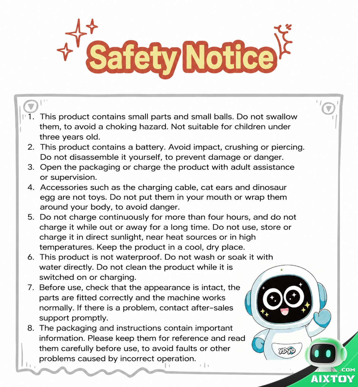YOYO AI Companion Robot - 4G Portable Talking Robot with Plush Pals and Outfits YOYO AI Companion Robot - 4G Portable Talking Robot with Plush Pals and Outfits - feature detail