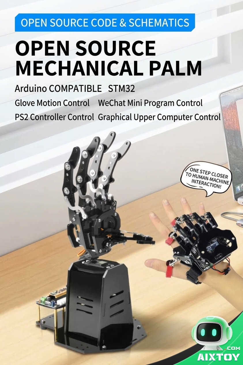 Zhongling G2 Open-Source Bionic Robot Hand - Programmable Arduino / STM32 Robotic Palm Zhongling G2 Open-Source Bionic Robot Hand - Programmable Arduino / STM32 Robotic Palm - feature detail